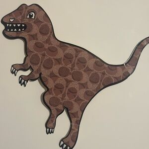 COACH Rexy Sticker Large 7.5” X 8.5” Brown